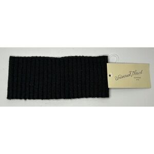 Universal Thread Black‎ Ribbed Knit Headband Ear Warmer Recycled Polyester New
